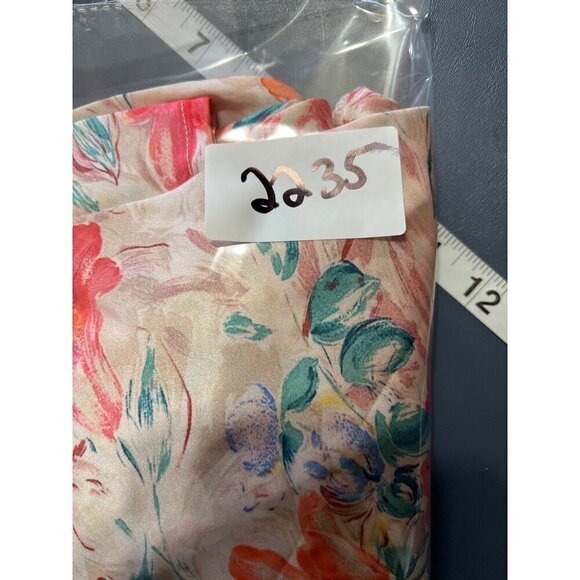 Floral  Maxi Slip Dress Small With Spaghetti Straps & Side Slit Small Coquette - Picture 10 of 11